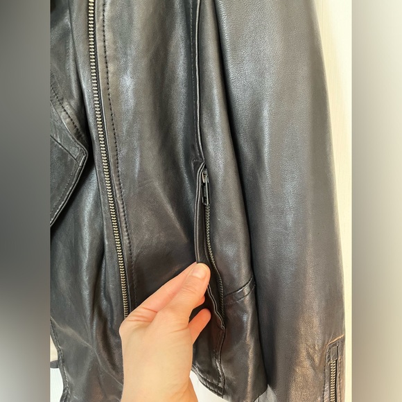 SOÏA&KYO Leather biker’s jacket - Picture 11 of 11